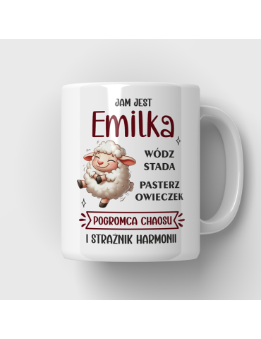 Kubek wódz stada z dowolnym imieniem