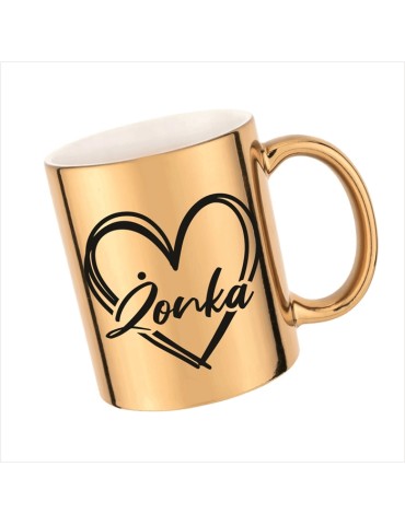 Kubek Chrom złoty Żonka