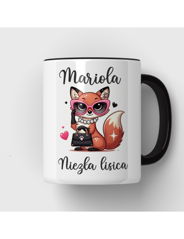 Kubek z dowolnym imieniem niezła z Ciebie lisica