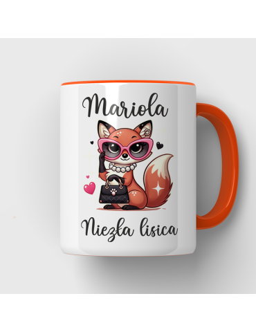 Kubek z dowolnym imieniem niezła z Ciebie lisica