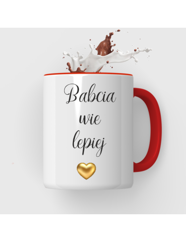 Kubek dla babci "Babcia wie lepiej"