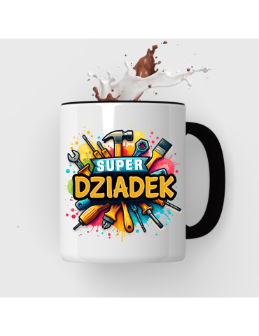 Kubek dla dziadka Super Dziadek z narzędziami