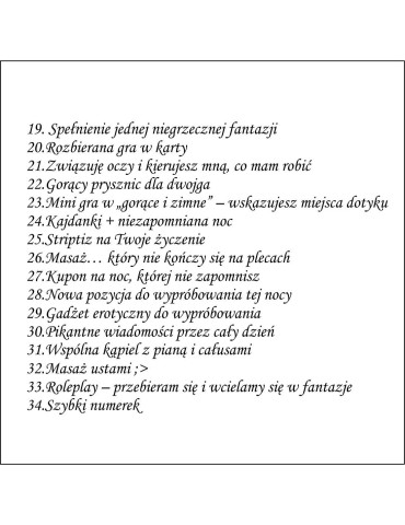 Kupony zdrapki walentynkowe 20 sztuk