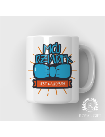 Kubek Mój Dziadek Jest Najlepszy z muszką