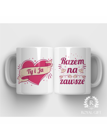 Kubek na walentynki Razem...