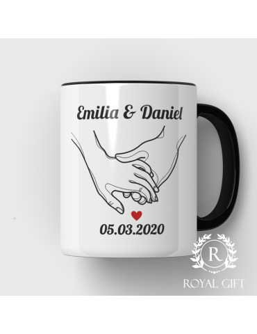Kubek dla pary ręce personalizowany (2)