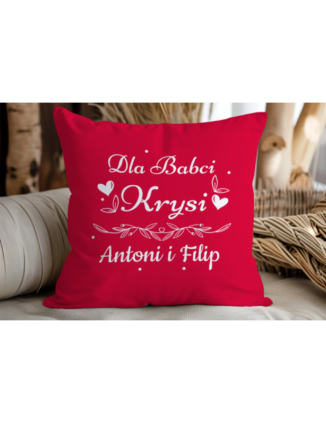 Poduszka personalizowana na Dzień Babci i Dziadka