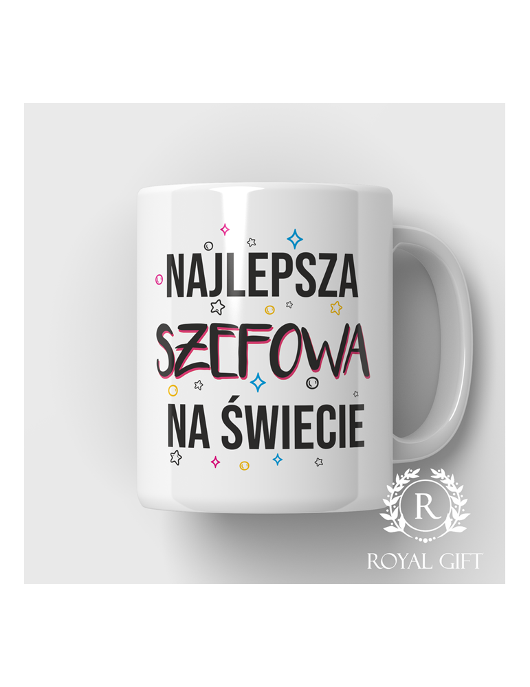 Kubek Najlepsza szefowa na świecie – prezent dla przełożonej