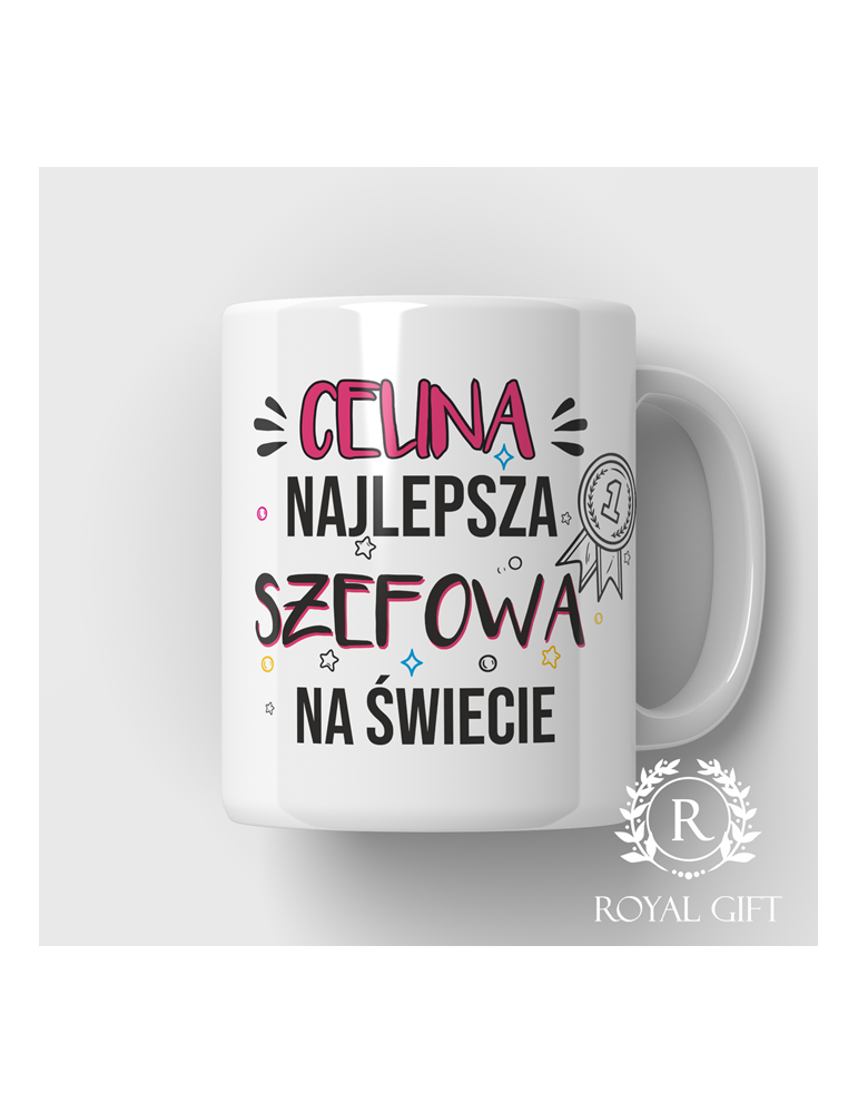 Kubek dla szefowej z imieniem – Najlepsza szefowa na świecie