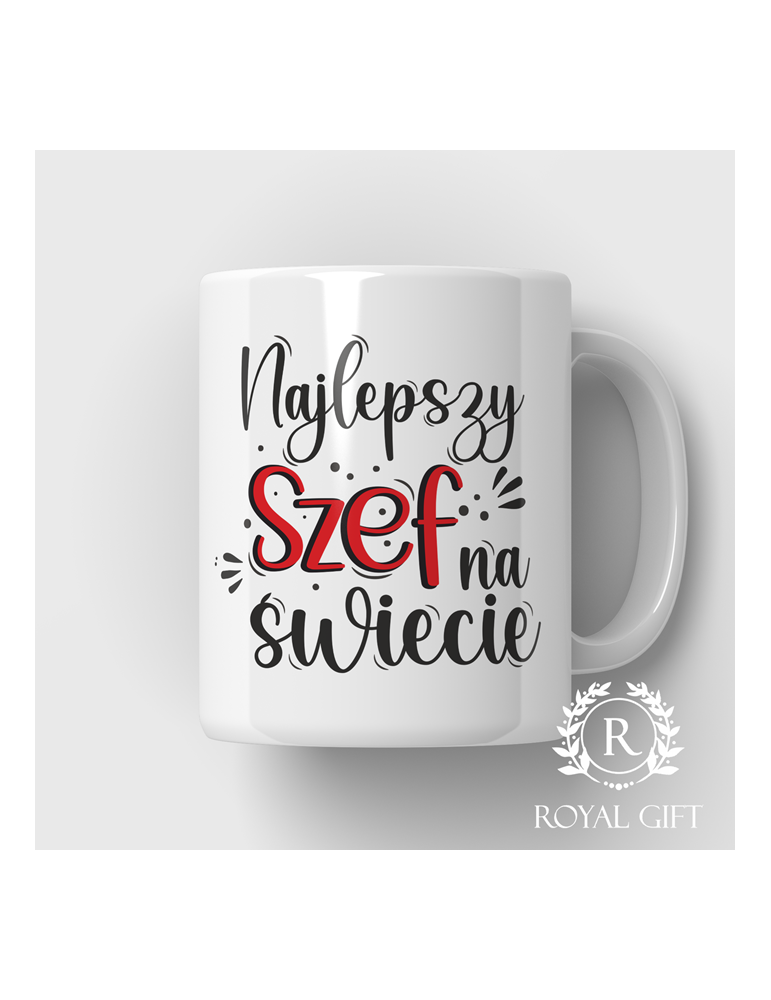 Kubek dla szefa – Najlepszy szef na świecie – prezent do pracy