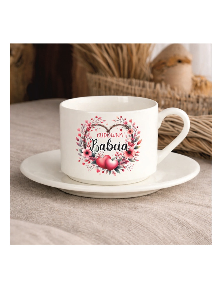 Personalizowana filiżanka dla Babci "Cudowna Babcia"