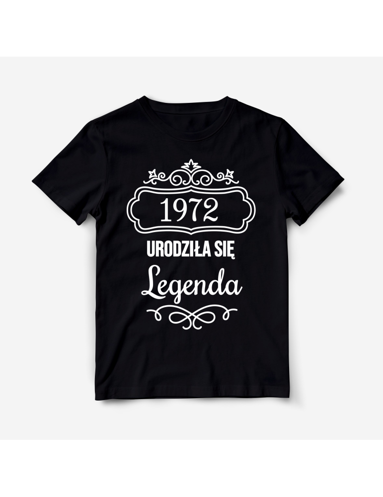 Personalizowana koszulka na urodziny Rok Urodziła się legenda