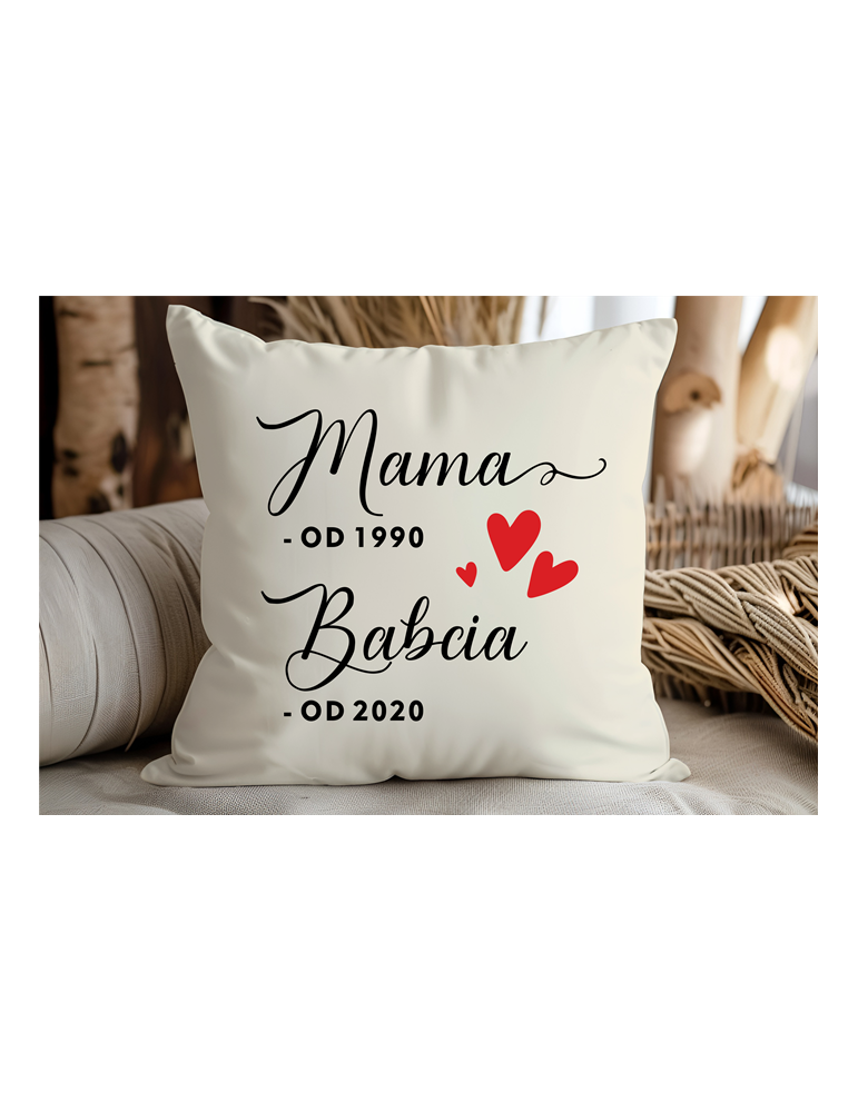 Poduszka Dla Babci z datą