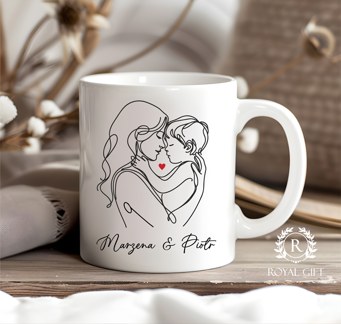 Personalizowany kubek mama i syn – prezent na Dzień Matki