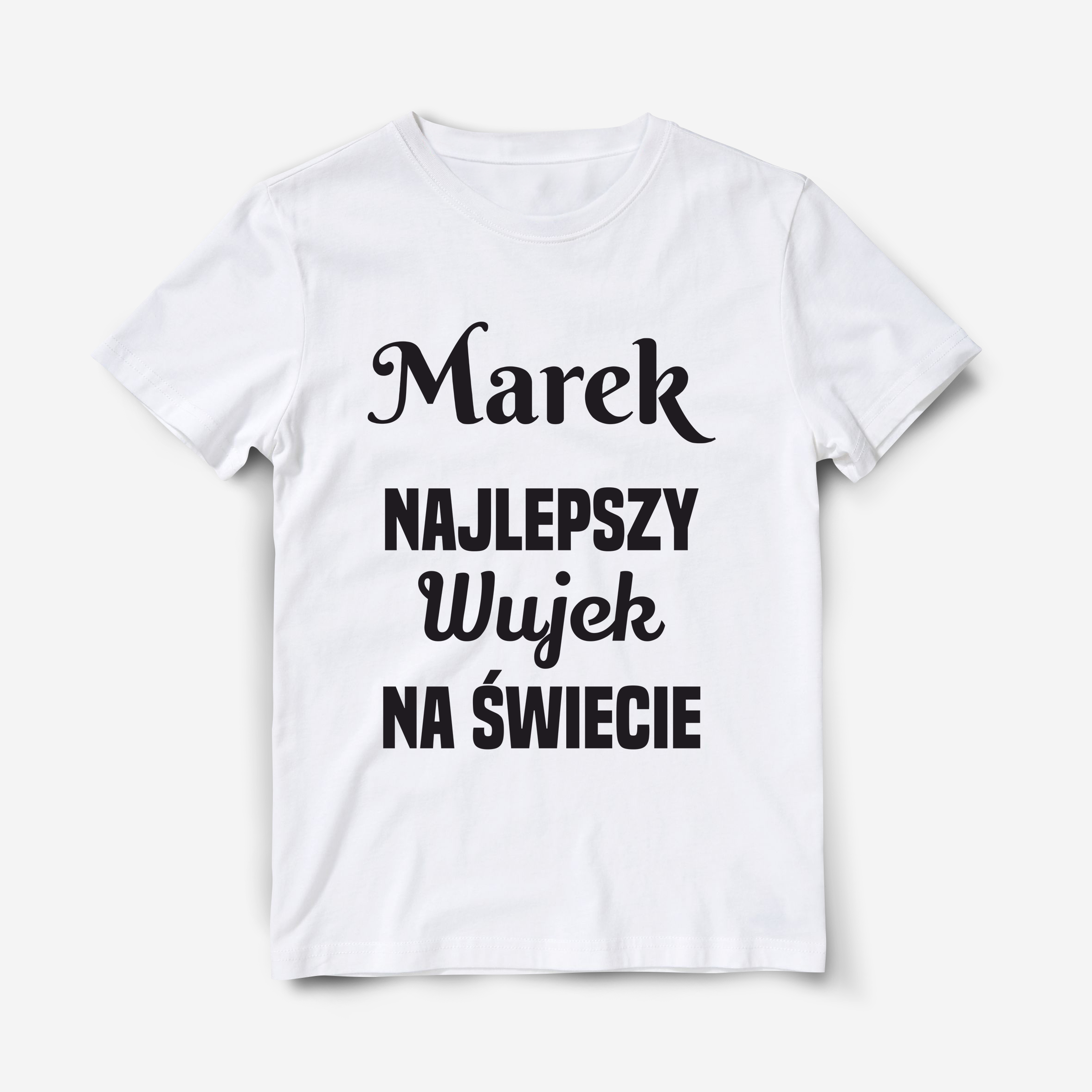 Prezent dla wujka koszulka Najlepszy Wujek na świecie z imieniem